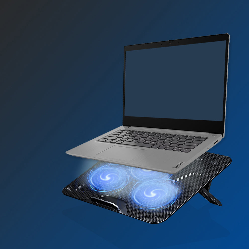 Havit - Cooling Pad (F2067) - for Laptop, 9 - 18.3", 2x USB2.0, 1000 - 1200RPM, 3 Fans, Adjustable Speed - Black