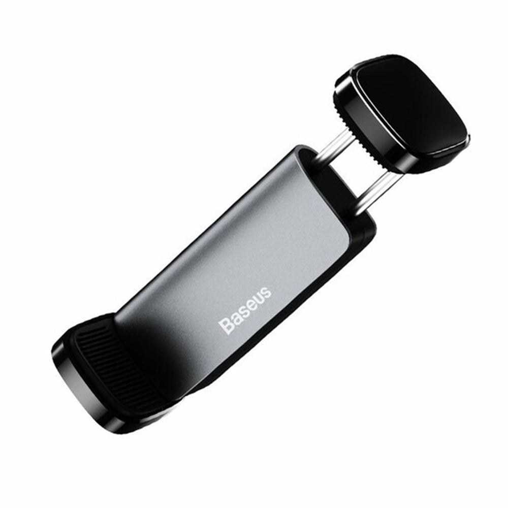 Baseus - Car Holder Steel Cannon (SUGP-01) - Clamp Grip for Air Vent, 180°, Mini Size, 6.5inch Max Phones - Black