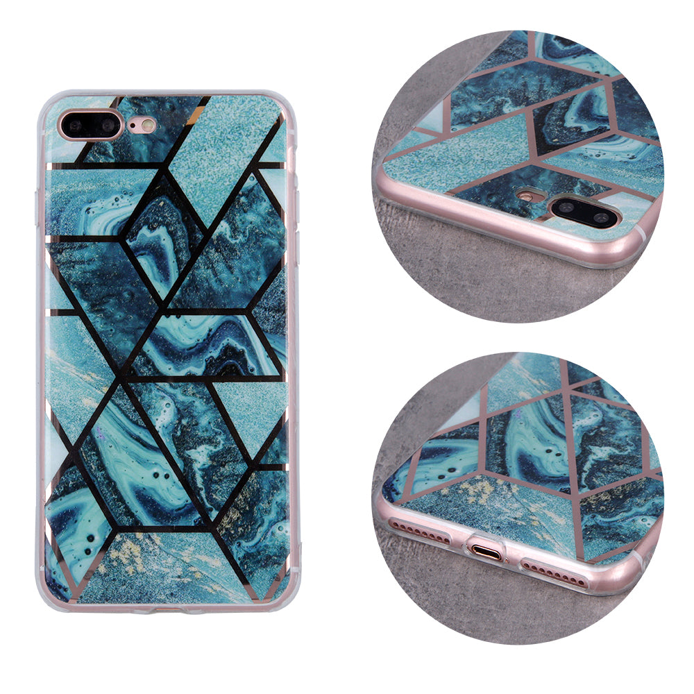 Geometric Marmur Case for Samsung Galaxy A41 5G dark blue
