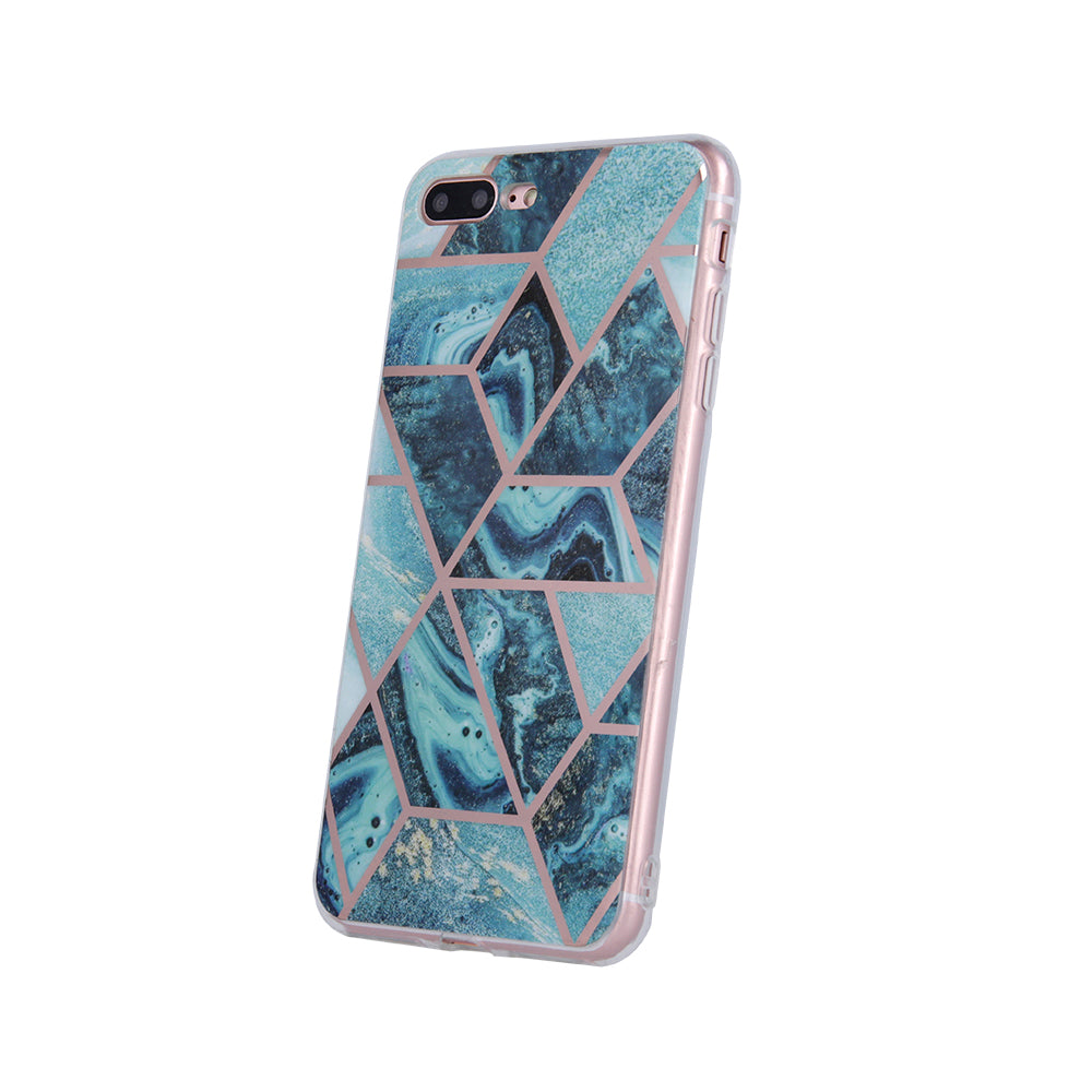 Geometric Marmur Case for iPhone 13 Pro Max dark blue – PhoneBazaar