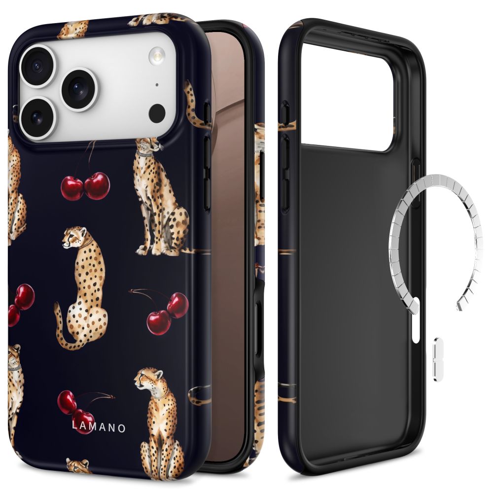 Θήκη Tech-Protect LAMANO MagSafe iPhone 17 PRO / 18 PRO Midnight Cherry - iPhone 17 Pro
