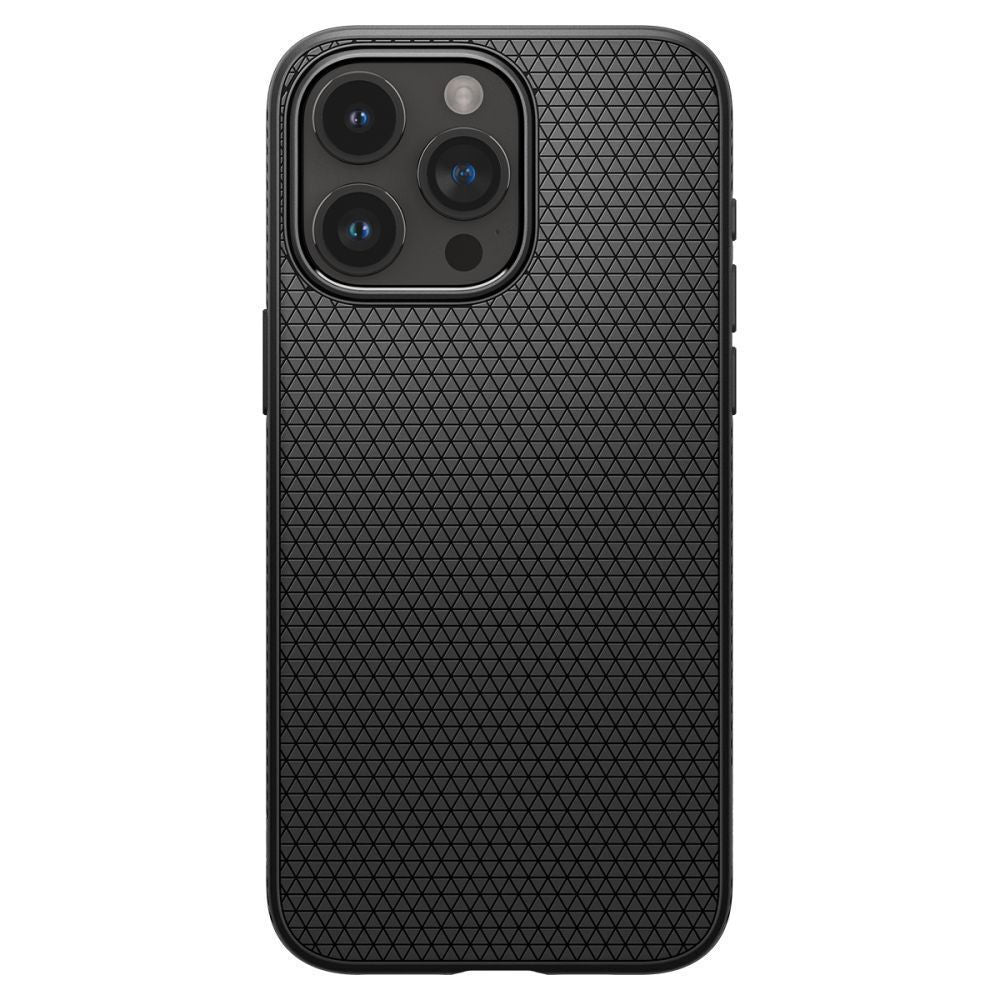 Spigen Liquid Air Back Cover Σιλικόνης Μαύρο (iPhone 15 Pro Max)