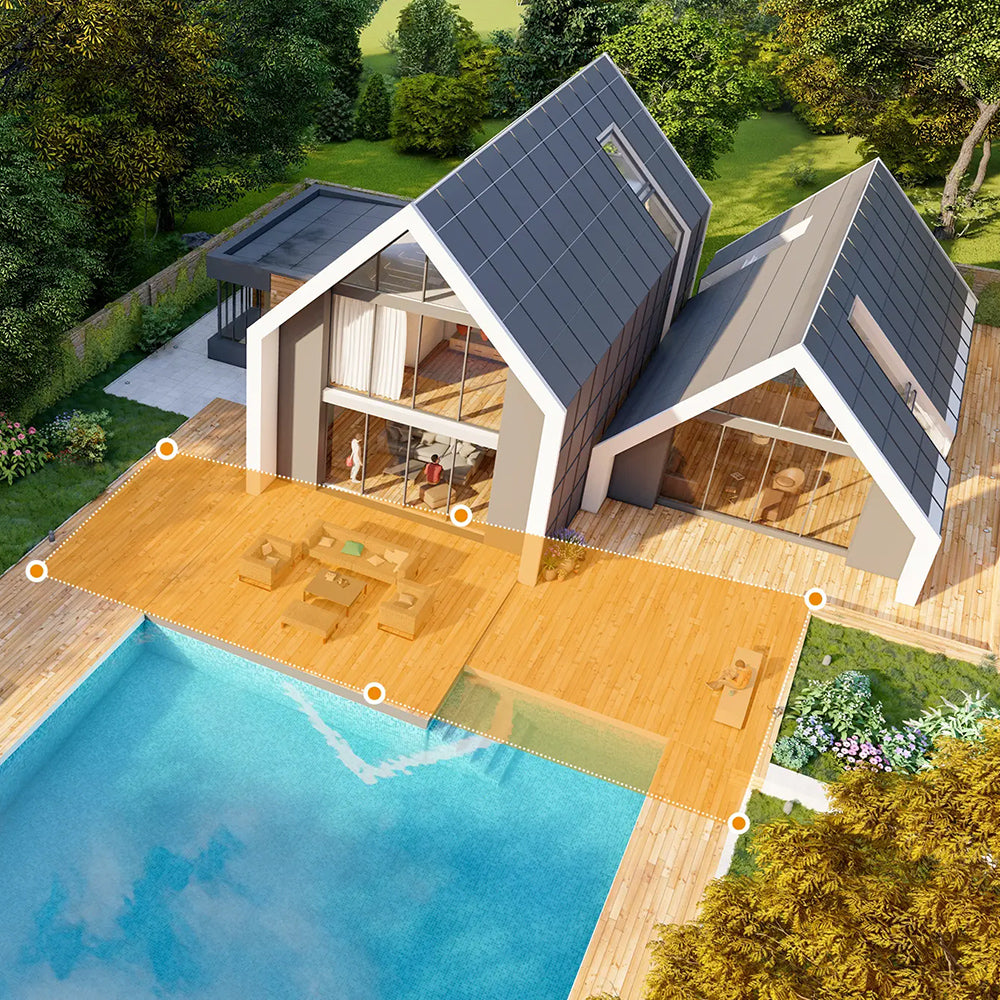 Imou - Outdoor Camera Cruiser Triple (IPC-S7UP-11M0WED) - 3+3+5MP, Wi-Fi, 2xSD Card Slot, PT, Night Vision, AOR Mode - White