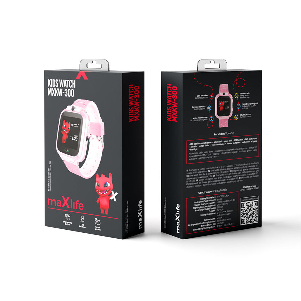 Παιδικό Smartwatch Maxlife MXKW-300 Ροζ