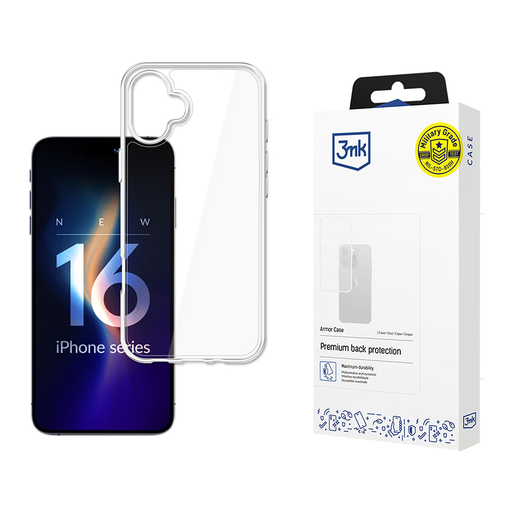 3mk - Armor  Case - iPhone 16 - Transparent