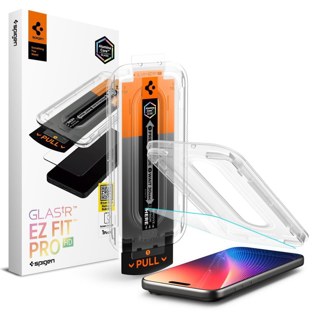 Spigen - Glas.tR EZ-FIT Pro HD (AGL10095) - iPhone 16 Pro Max / iPhone 17 Pro Max - Clear