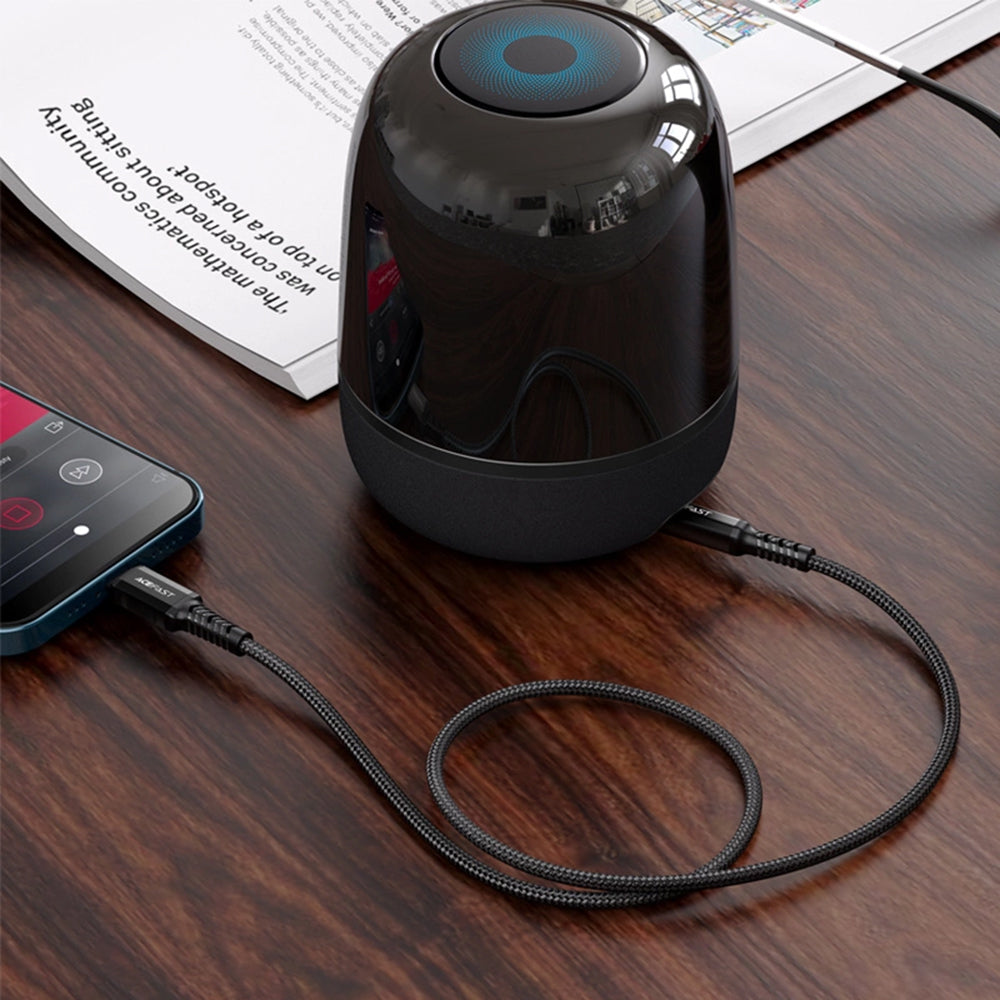 Acefast - Audio Cable Adapter (C1-06) - Lightning to Jack 3.5mm Male, Apple Hi-Fi, Plug & Play, MFi Certified, 1.2m - Black