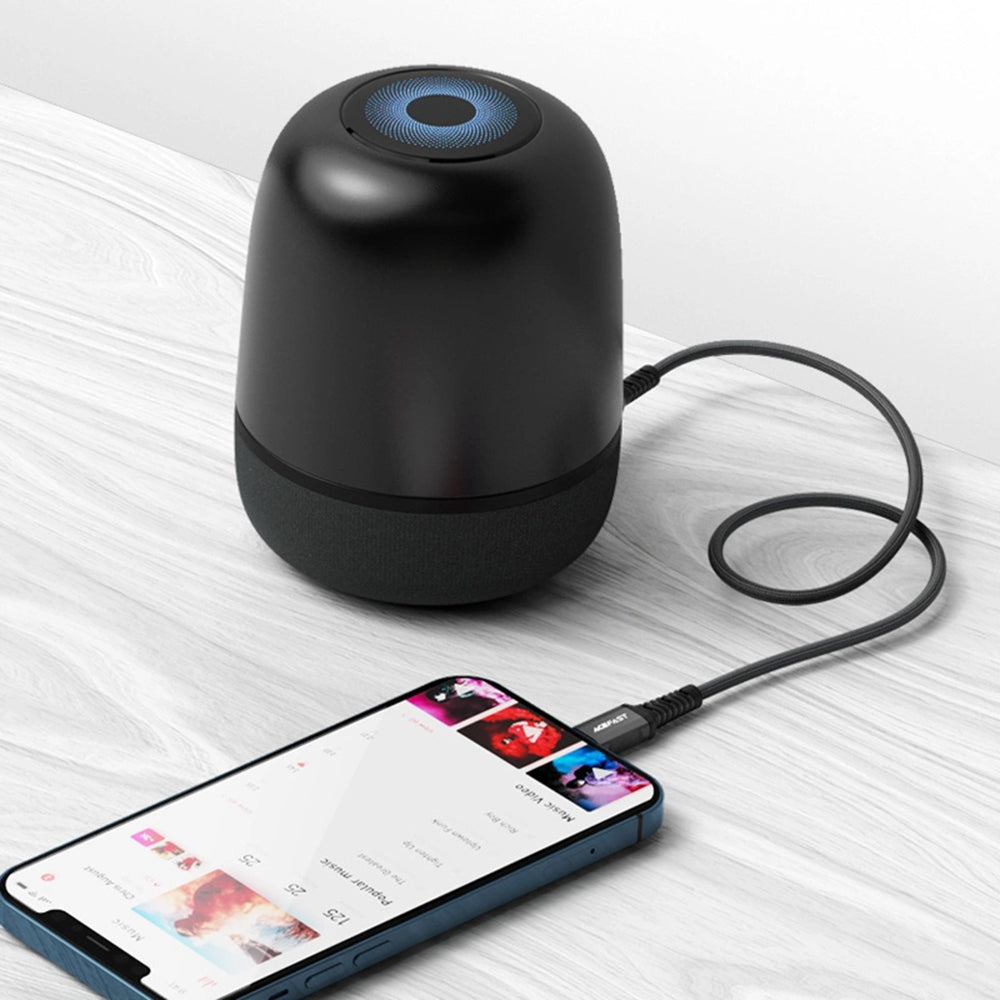 Acefast - Audio Cable Adapter (C1-06) - Lightning to Jack 3.5mm Male, Apple Hi-Fi, Plug & Play, MFi Certified, 1.2m - Black