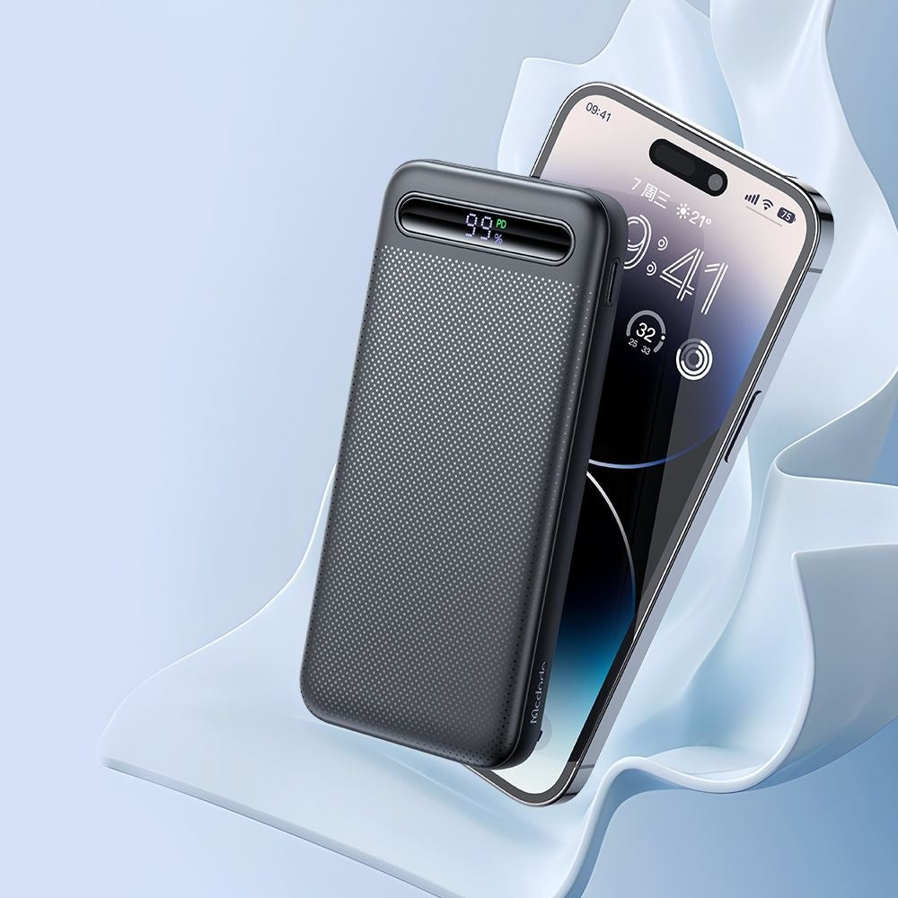 Mcdodo - Power Bank Star Series (MC-3881) - Type-C + 2x USB, 10000mAh, 22.5W, Digital Display - Black