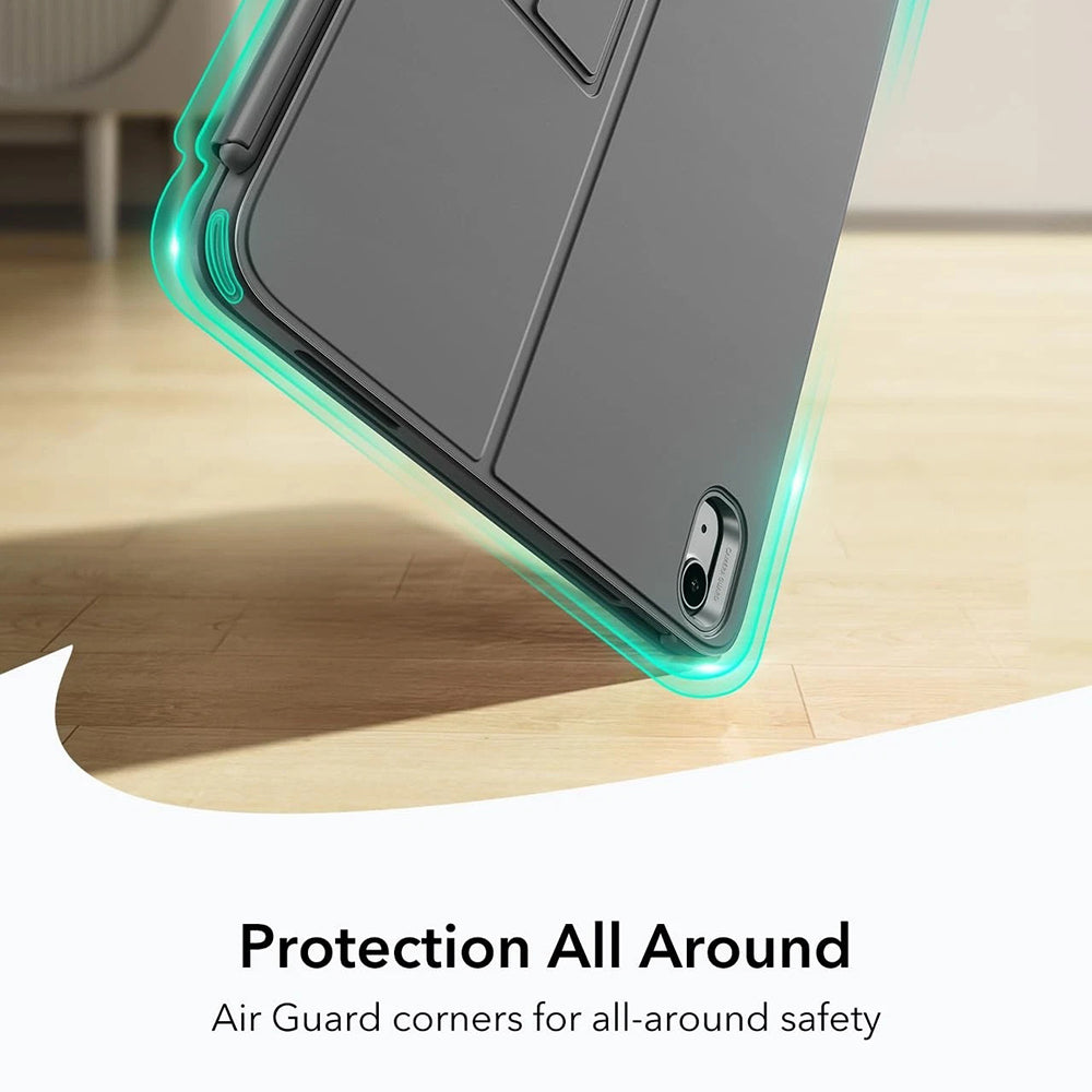 ESR - Flex Keyboard Case - iPad 10 (2022) 10.9 / 11 (2025) - Dark Gray