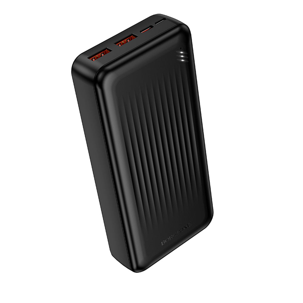 Borofone - Power Bank Clever Series (BJ80A) - 2x USB, Type-C, Indicator LED, QC 3.0, 22.5W, PD20W, 74Wh, 20000mAh - Black