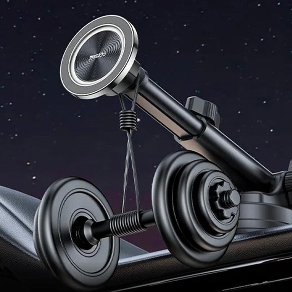 Yesido - Car Holder (C179) - for Dashboard/Windshield, Star Ring Magnetic Design, 360, Zinc Alloy - Black