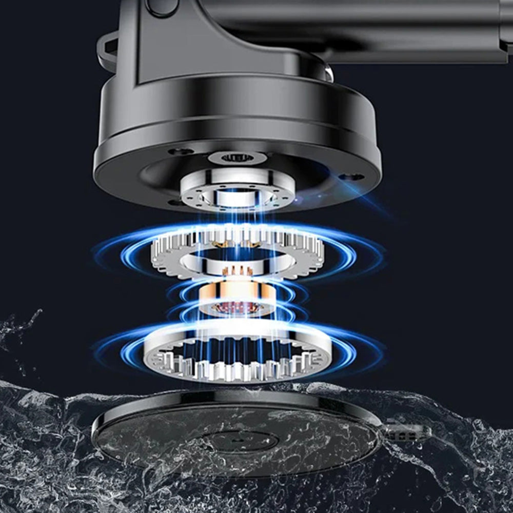 Yesido - Car Holder (C179) - for Dashboard/Windshield, Star Ring Magnetic Design, 360, Zinc Alloy - Black