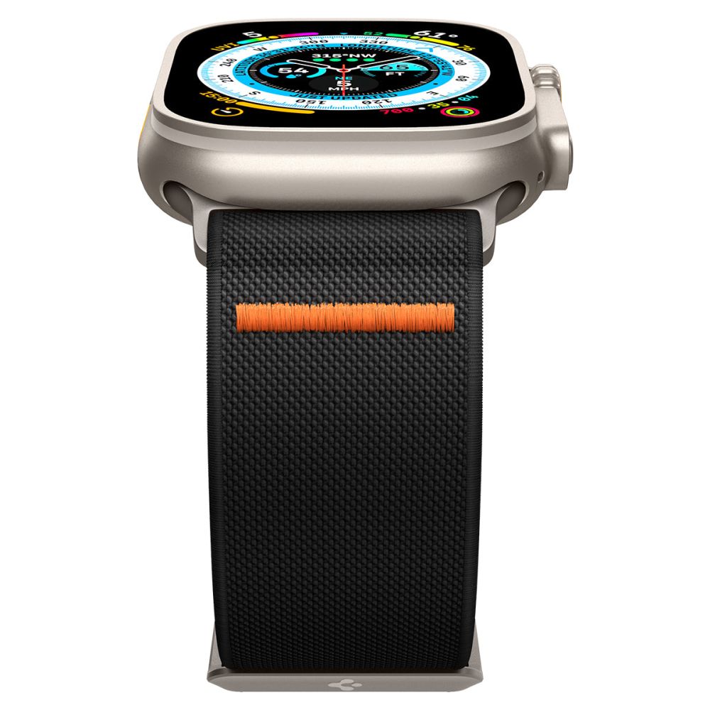 Spigen - Fit Lite Ultra - Apple Watch 1/2/3/4/5/6/7/8/9/10/SE/SE 2/Ultra/Ultra 2/Ultra 3 (42/44/45/46/49mm) - Black