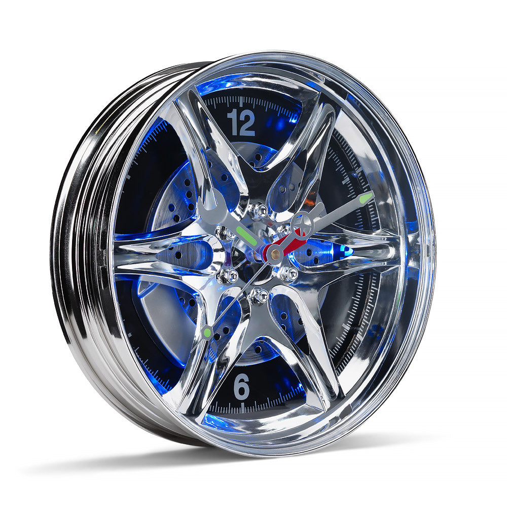 The Source Led Wheel Rim Clock- Φωτιζόμενο Ρολόι Τοίχου σε Σχήμα Τροχού