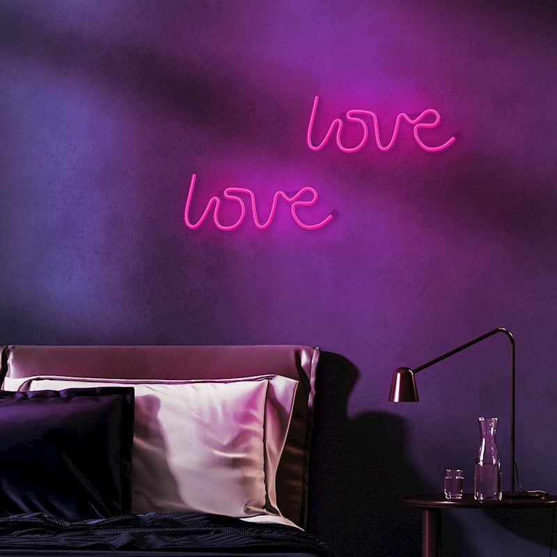 Forever Neon LED Light Love pink Bat