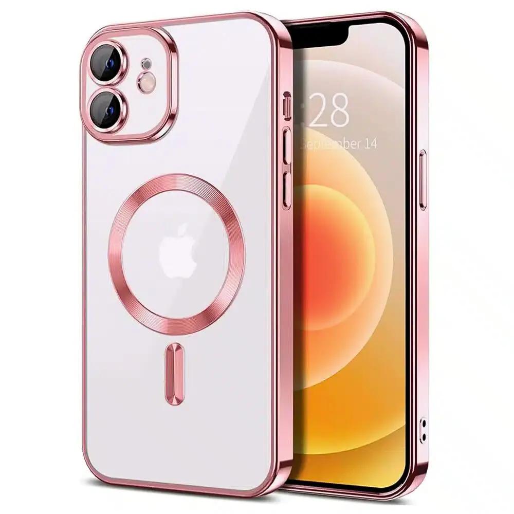 Θήκη Διάφανη Magsafe Gloss Ροζ για Iphone 11 – PhoneBazaar