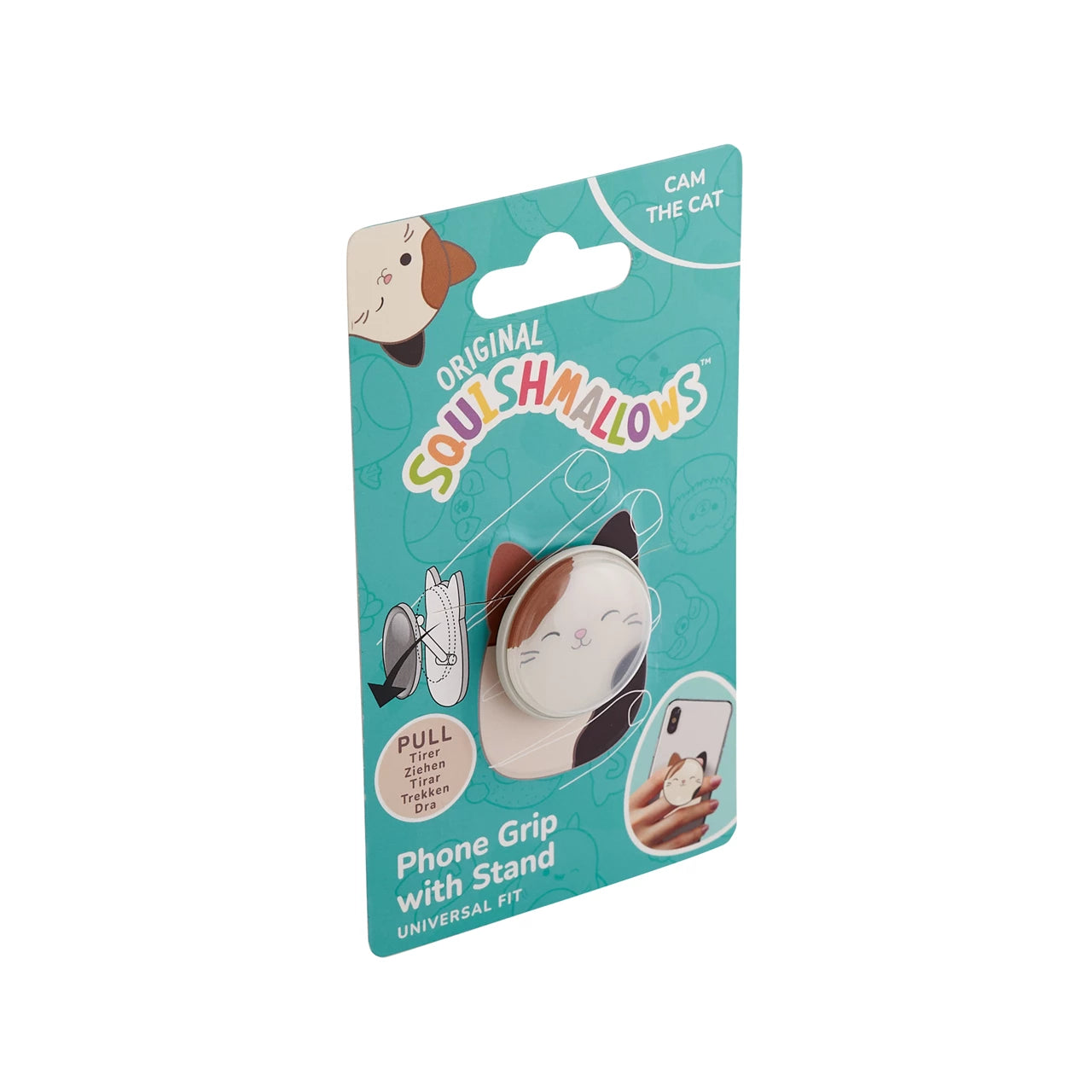 Lazerbuilt Squishmallows Cam the Cat – Universal Phone Grip & Βάση Στήριξης