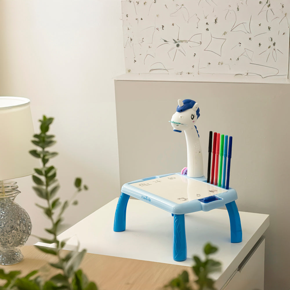 Maxlife projector with drawing table MXDP-200 blue - Προβολέας με τραπέζι σχεδίασης σε μπλέ χρώμα