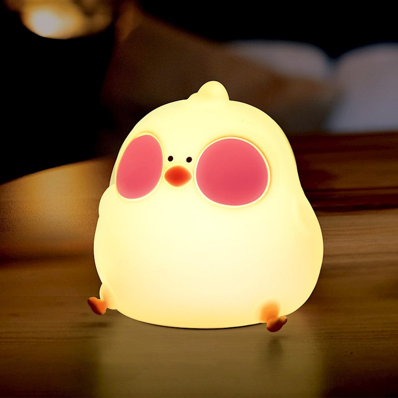 Forever Light LED Night Lamp Hungry Chicken FNL-10  Φωτιστικό νυκτός από μαλακή σιλικόνη με ενσωματωμένο χρονοδιακόπτη