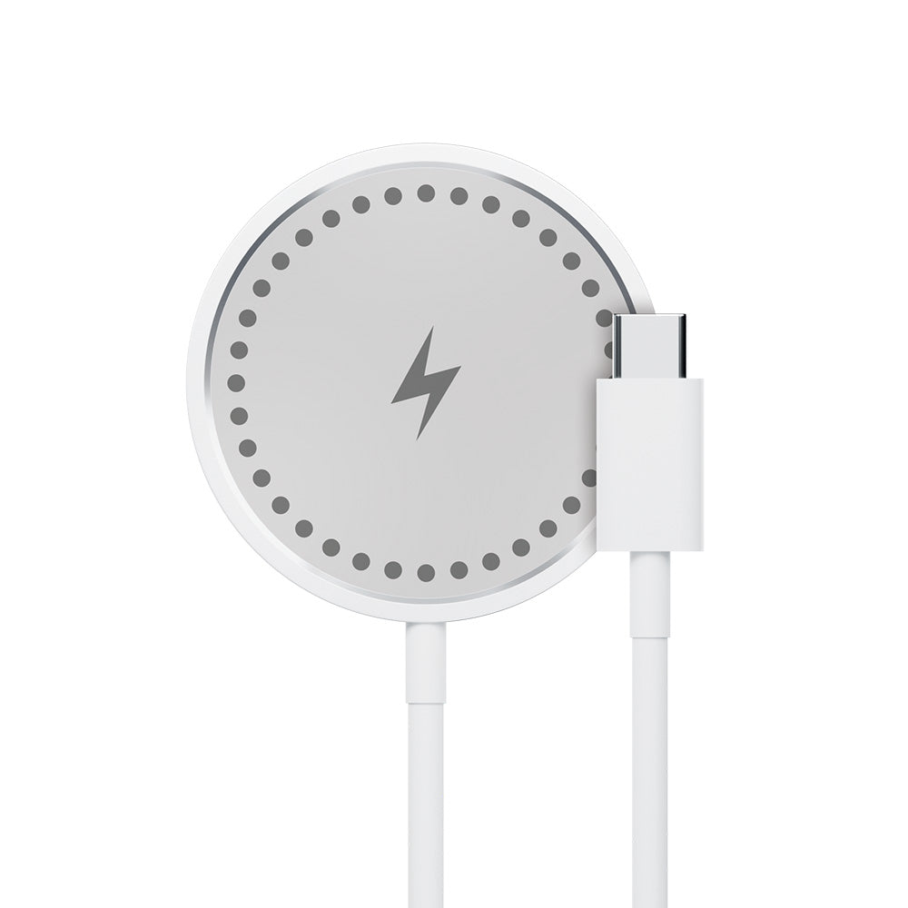 Maxlife MXWC-05 magnetic wireless charger 15W για Μαγνητικός ασύρματος φορτιστής σε λευκό χρώμα – PhoneBazaar