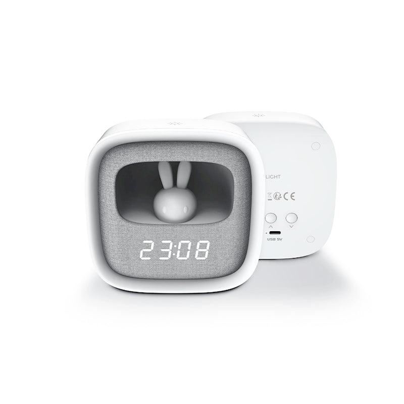 Forever Light Alarm clock with LED Bunny night light - Νυχτερινό φωτάκι / ξυπνητήρι με ενσωματωμένη φιγούρα Κούνελου (FNL-06)