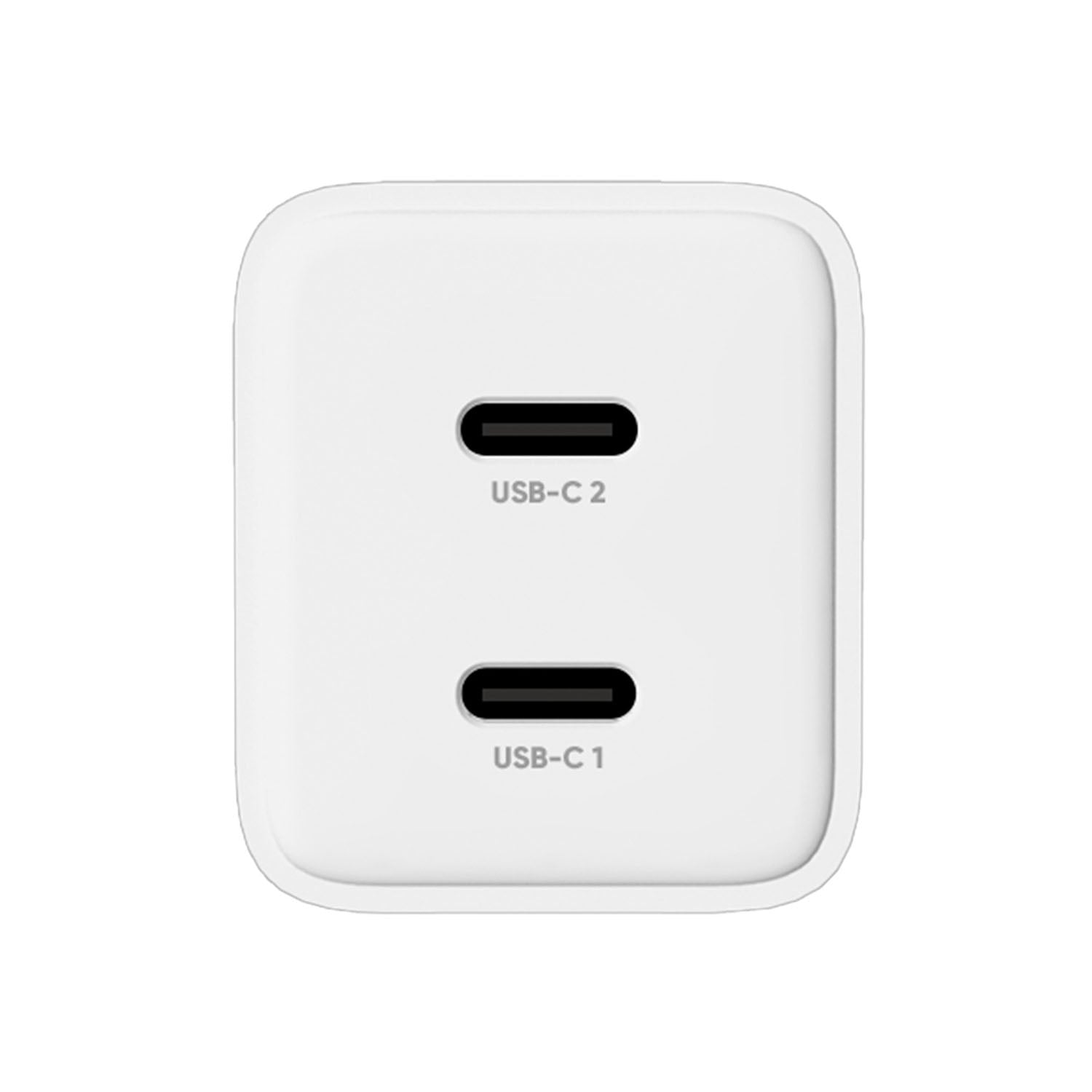 Φορτιστής τοίχου Allity GaN PD QC ATC-01-45WCC 2x USB-c 45W λευκός