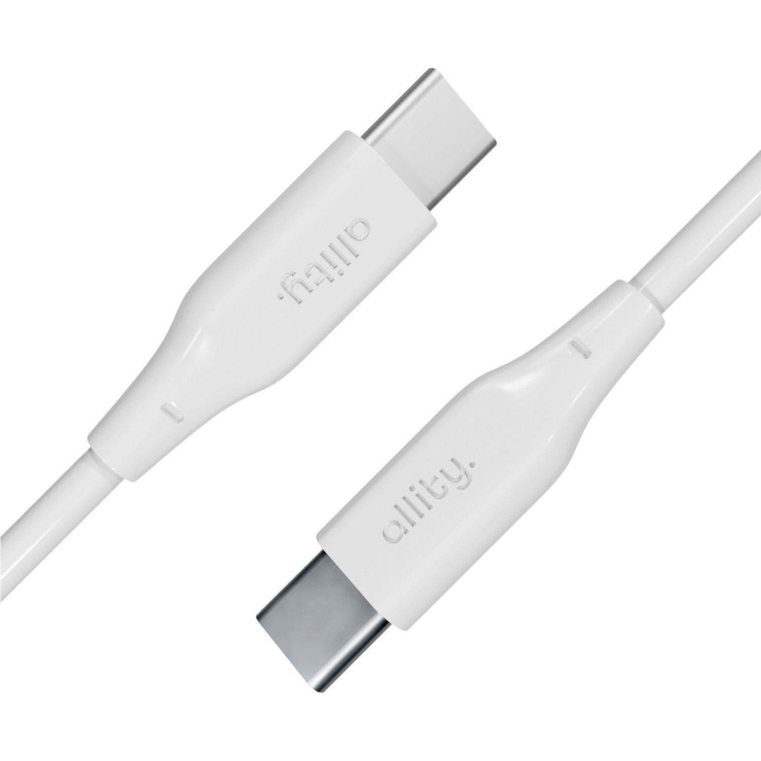 Καλώδιο Allity AUC-02 USB-c - USB-c 1,0 m 60W λευκό