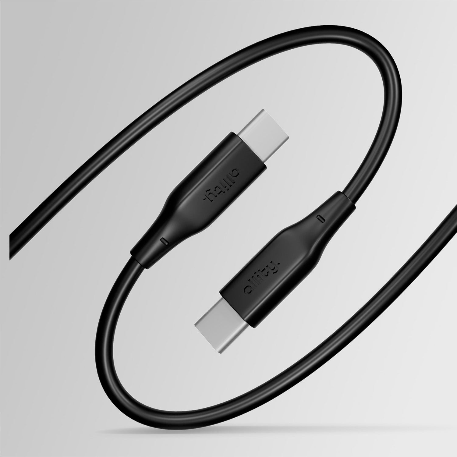 Καλώδιο Allity AUC-02 USB-c - USB-c 1,0 m 60W μαύρο