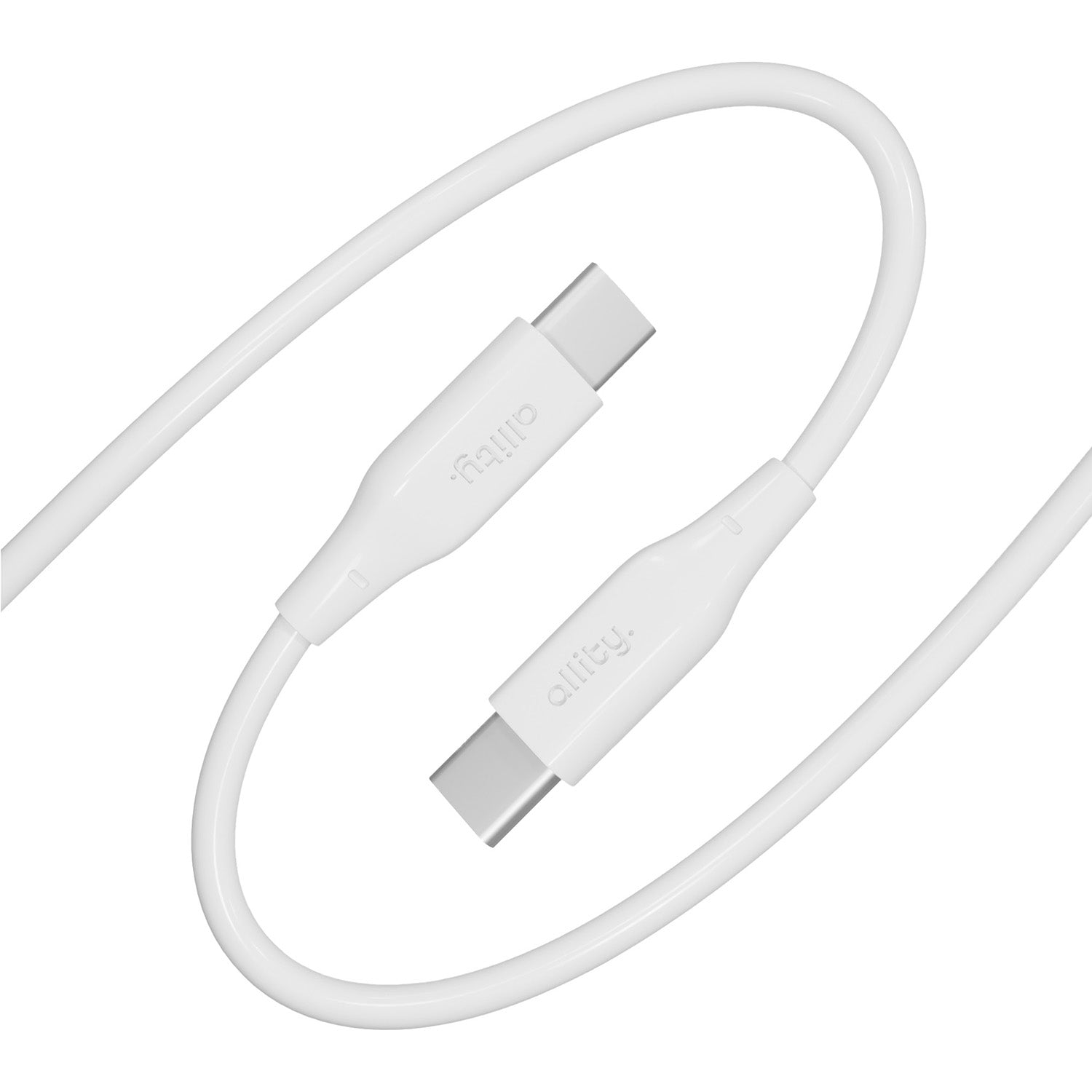 Καλώδιο Allity AUC-02 USB-c - USB-c 2,0 m 100W λευκό