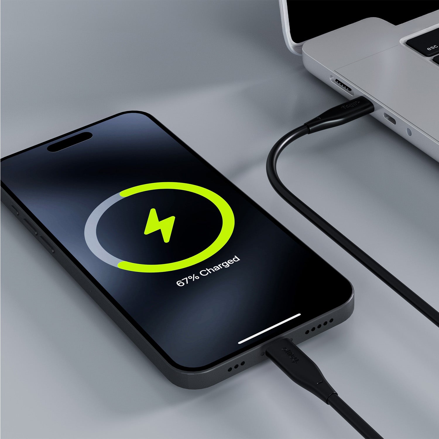 Καλώδιο Allity AUC-02 USB-c - USB-c 2,0 m 100W μαύρο