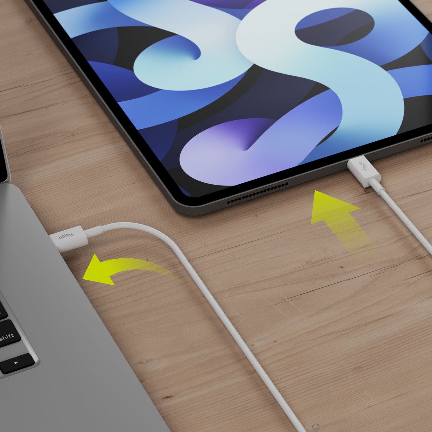 Καλώδιο Allity AUC-03 USB-C - lightning 2,0 m 27W λευκό