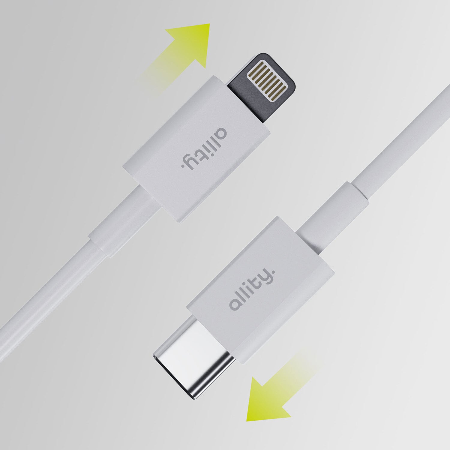 Καλώδιο Allity AUC-03 USB-C - lightning 2,0 m 27W λευκό
