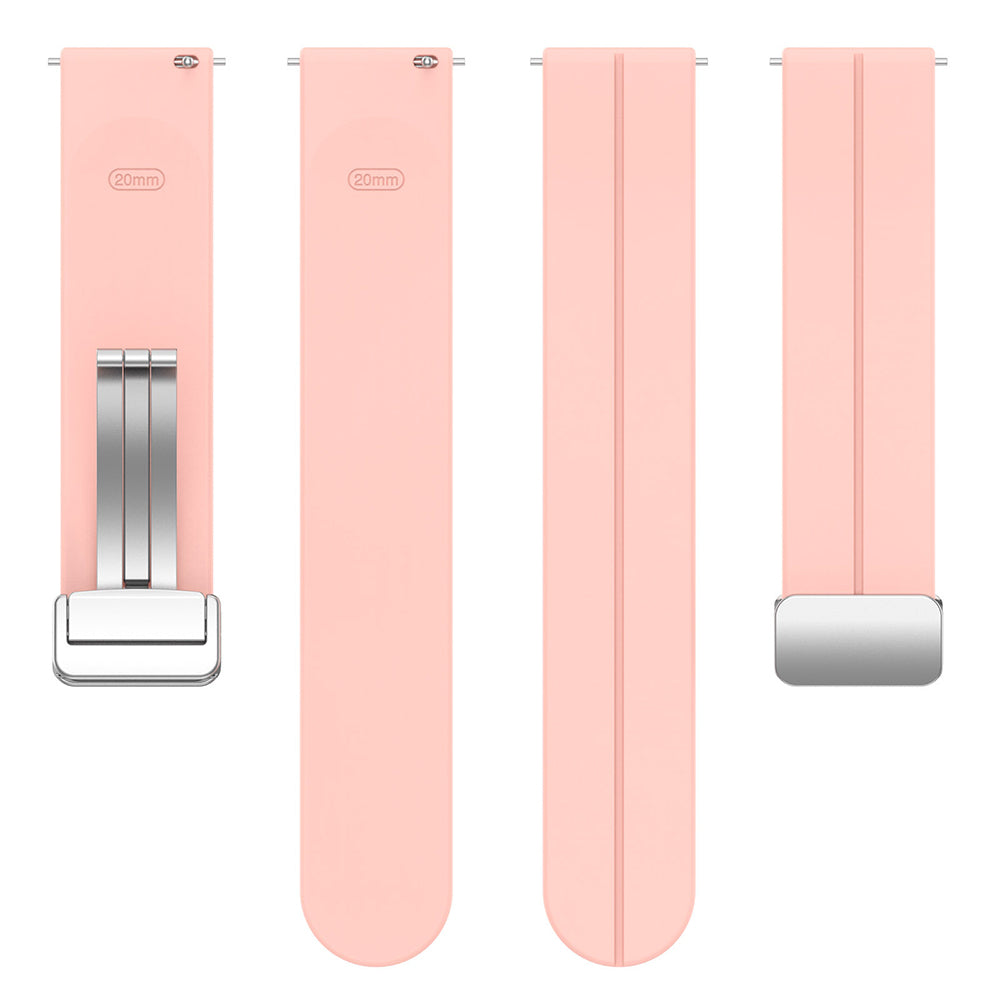 Techsuit - Watchband 20mm (W011) - Samsung Galaxy Watch 4/5/Active 2, Huawei Watch GT 3 (42mm)/GT 3 Pro (43mm) - Pink