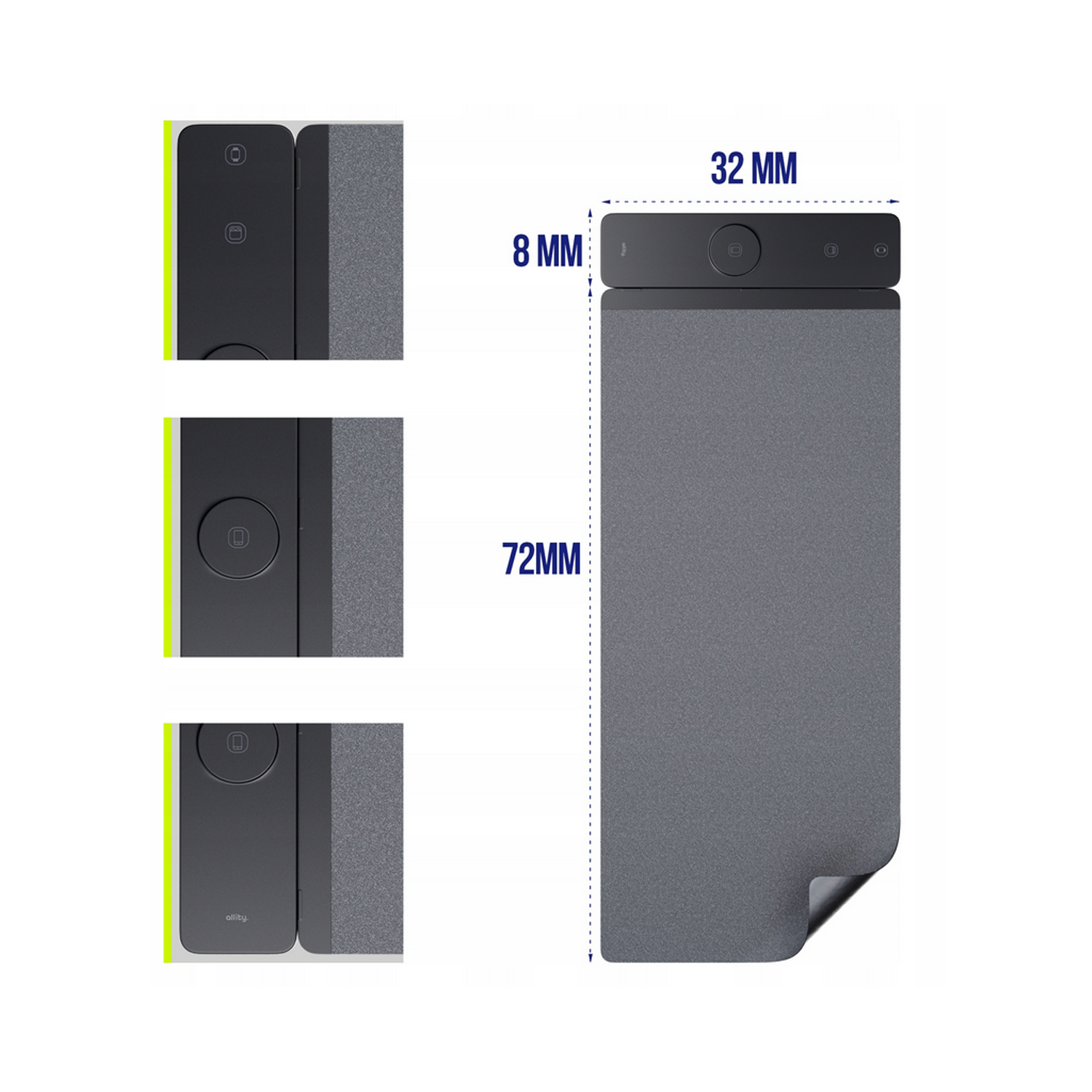 Βάση laptop Allity με αποσπώμενο ασύρματο φορτιστή 3 σε 1 15W ALP-100