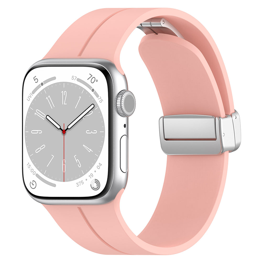 Techsuit - Watchband (W011) - Apple Watch 1/2/3/4/5/6/7/8/9/10/11/SE/SE 2/SE 3/Ultra/Ultra 2/Ultra 3 (42/44/45/46/49mm) - Pink