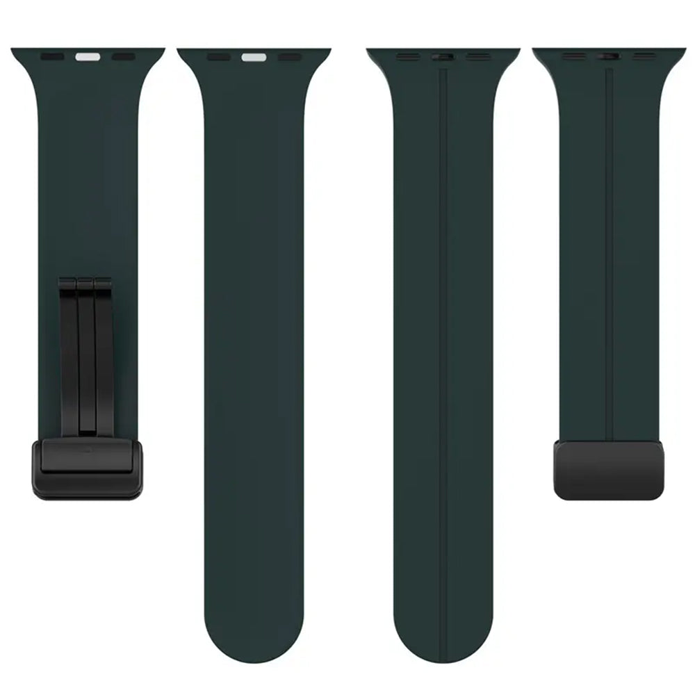 Techsuit - Watchband (W011) - Apple Watch 1/2/3/4/5/6/7/8/9/10/11/SE/SE 2/SE 3 (38/40/41/42mm) - Black