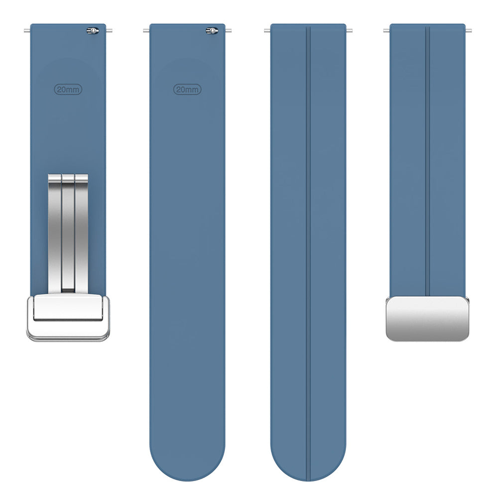 Techsuit - Watchband 20mm (W011) - Samsung Galaxy Watch 4/5/Active 2, Huawei Watch GT 3 (42mm)/GT 3 Pro (43mm) - Blue