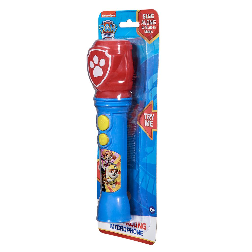 eKids Paw Patrol Ασύρματο Μικρόφωνο Karaoke για παιδιά με ενσωματωμένη μουσική, φωτισμό, Sound Effects (PW-070) (Κόκκινο/Μπλε/Κίτρινο)