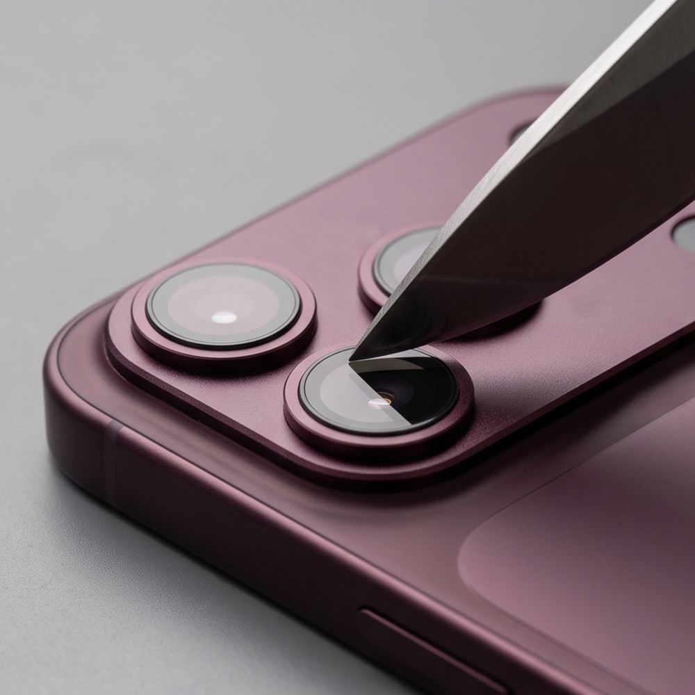Tech-Protect Camfull Fit+ Προστατευτικό Κάμερας για iPhone 17 Pro - iPhone 18 Pro - Burgundy