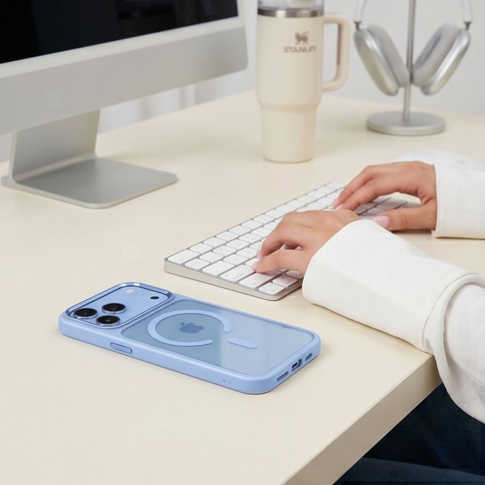 Θήκη Tech-Protect MAGMAT MagSafe CC iPhone 17 PRO MAX / 18 PRO MAX Light Blue/Διάφανο - iPhone 17 Pro Max