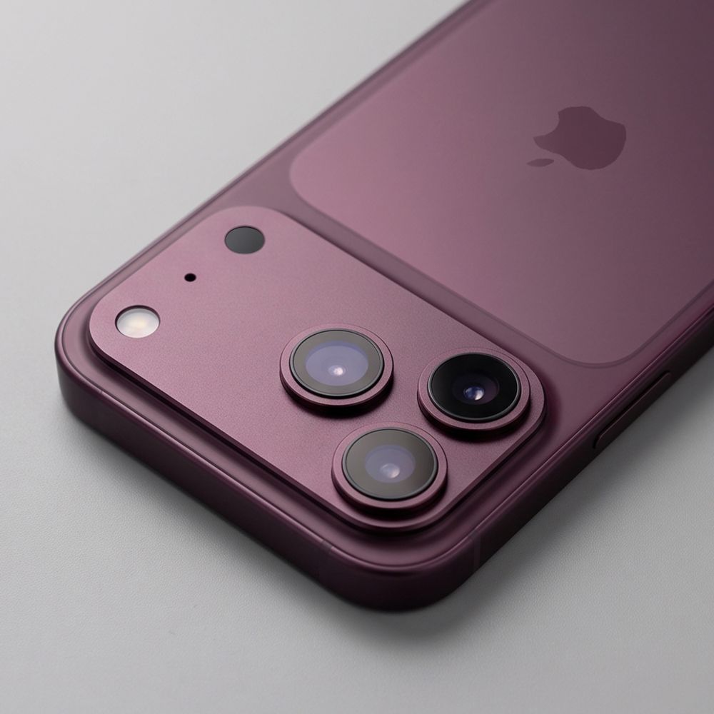 Tech-Protect Camfull Fit+ Προστατευτικό Κάμερας για iPhone 17 Pro - iPhone 18 Pro - Burgundy