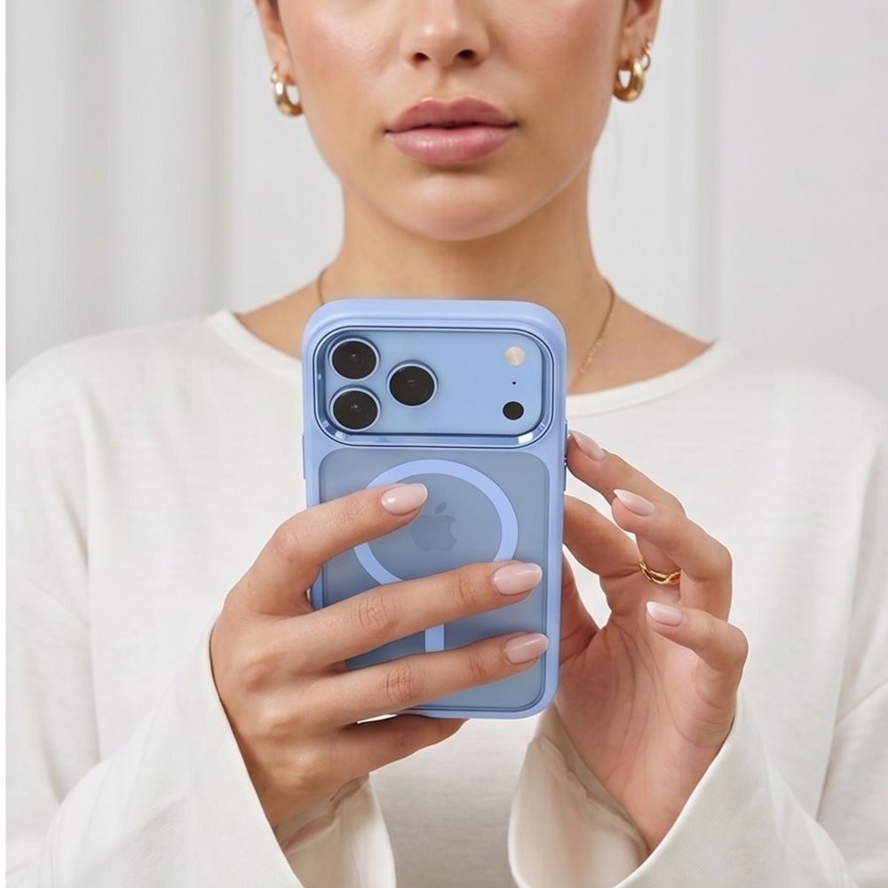 Θήκη Tech-Protect MAGMAT MagSafe CC iPhone 17 PRO MAX / 18 PRO MAX Light Blue/Διάφανο - iPhone 17 Pro Max