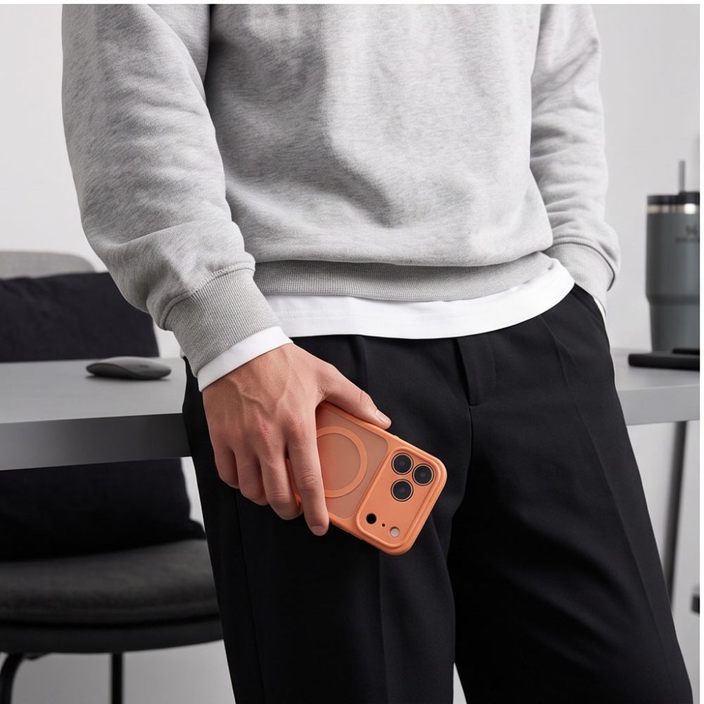 Θήκη Tech-Protect BASICMAG MagSafe iPhone 17 PRO / 18 PRO Cosmic Orange Ματ - iPhone 17 Pro