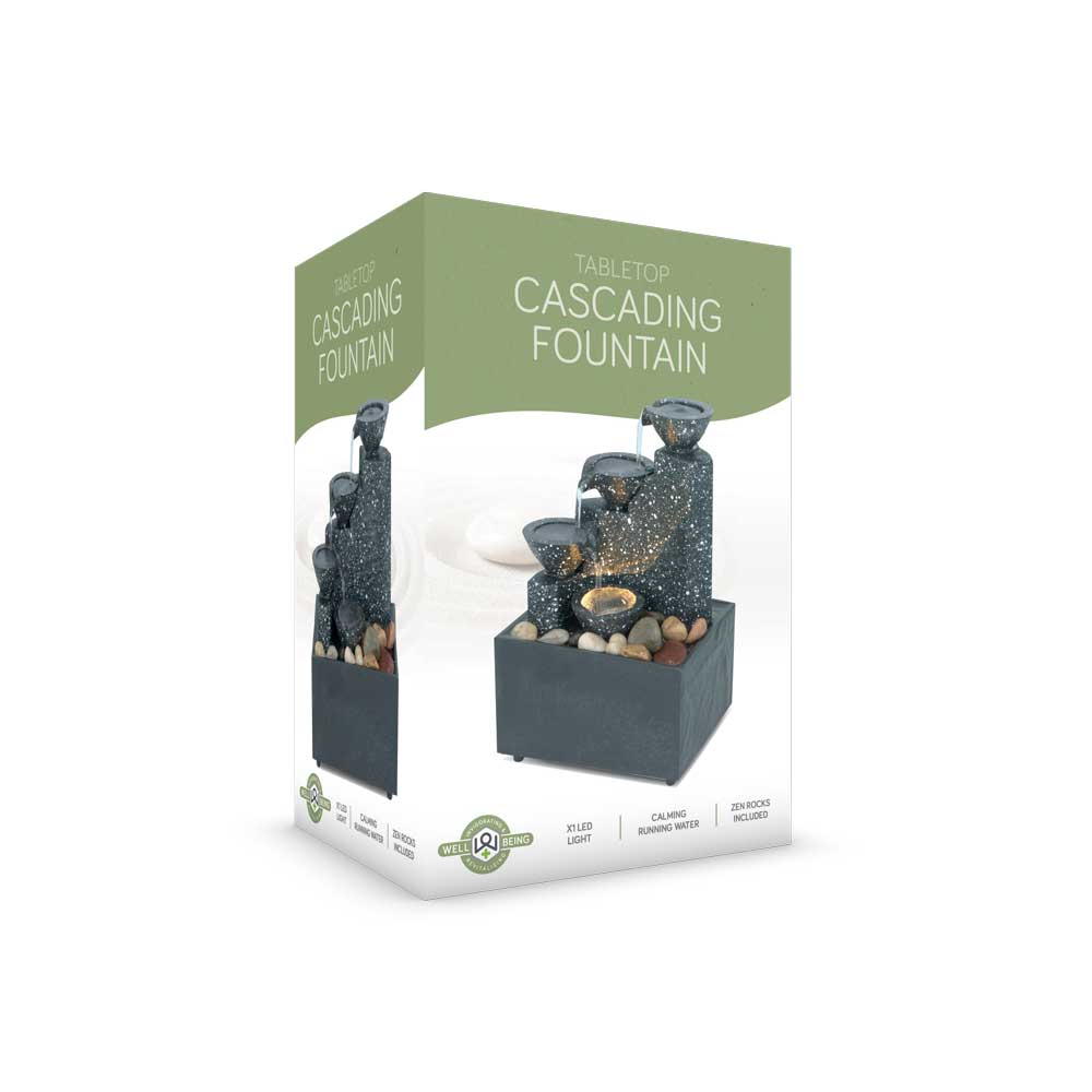 The Source – Tabletop Cascading Fountain – Τάση γαλήνης & zen design για το σπίτι ή το γραφείο