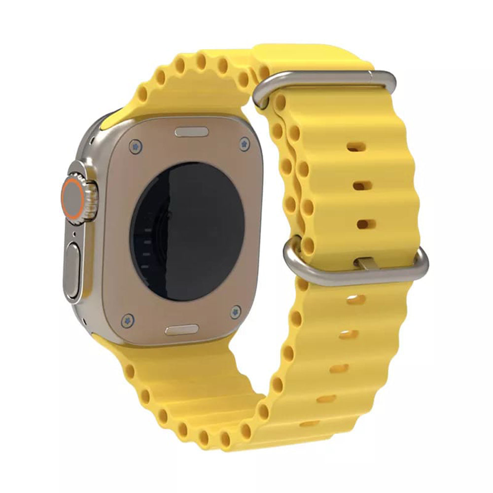 Techsuit - Watchband (W038) - Apple Watch 1/2/3/4/5/6/7/8/9/10/11/SE/SE 2/SE 3 (38/40/41/42mm) - Yellow