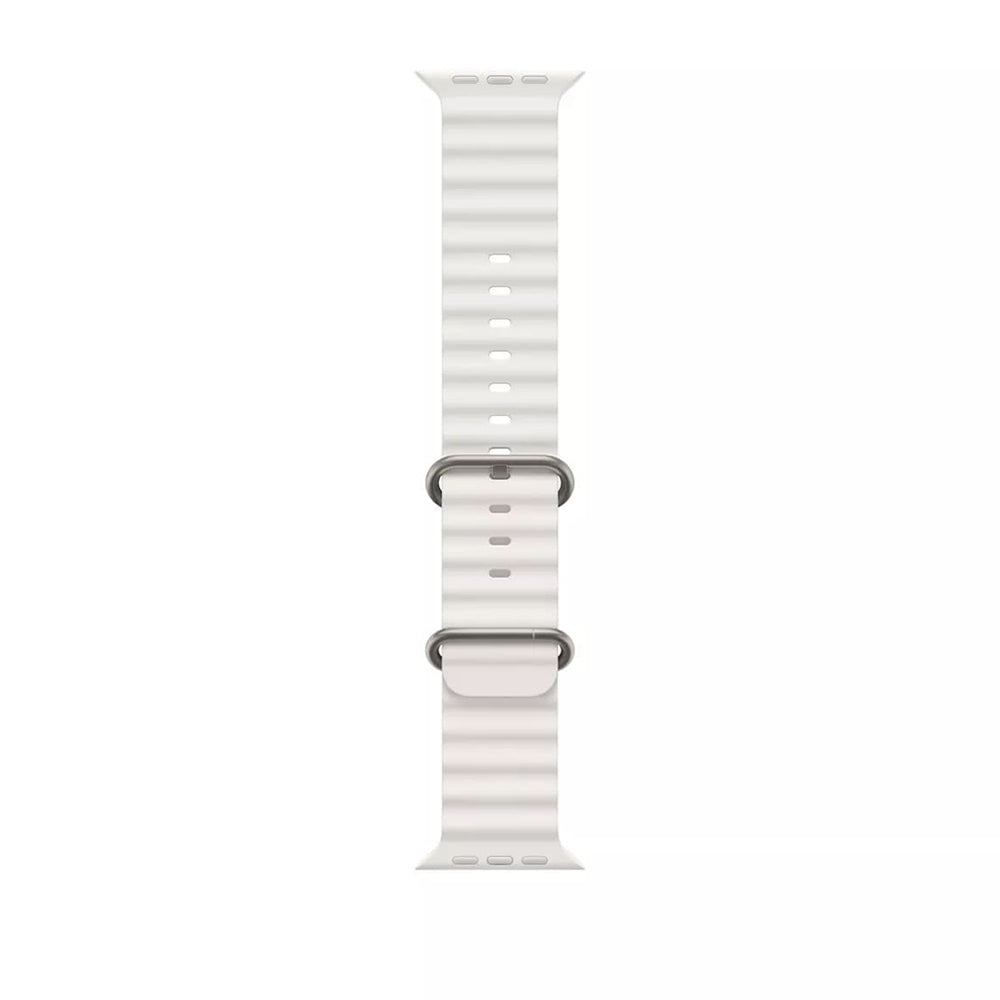 Techsuit - Watchband (W038) - Apple Watch 1/2/3/4/5/6/7/8/9/10/11/SE/SE 2/SE 3 (38/40/41/42mm) - White