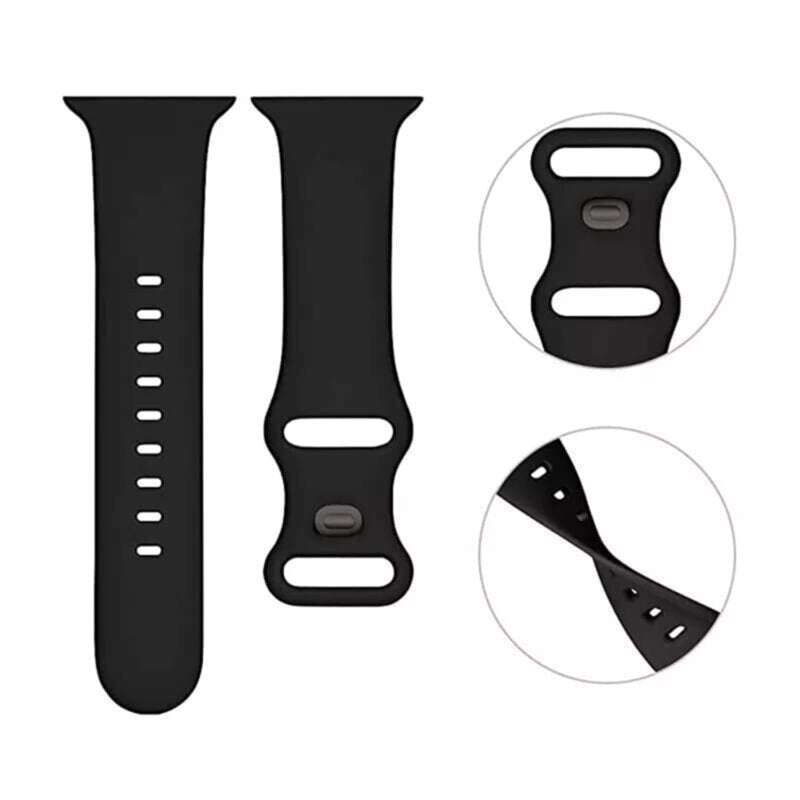 Techsuit - Watchband (W031) - Apple Watch 1/2/3/4/5/6/7/8/9/10/11/SE/SE 2/SE 3/Ultra/Ultra 2/Ultra 3 (42/44/45/46/49mm) - Dark Purple
