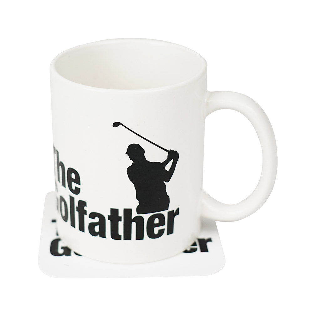 The Source Golfather Mug and Coaster – Κούπα & Σουβέρ Golfather – Σετ Δώρου για Παίκτες του Γκολφ
