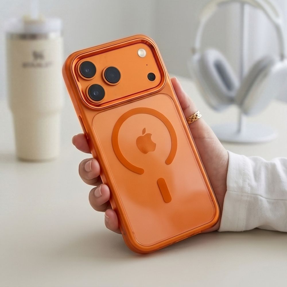 Θήκη Tech-Protect MAGMAT MagSafe CC iPhone 17 PRO / 18 PRO Cosmic Orange/Διάφανο - iPhone 17 Pro